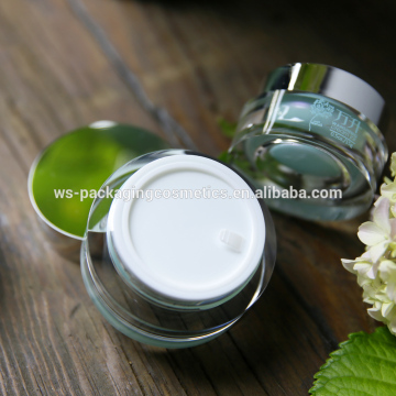 Acrylic Round Plastic Jars with Lids