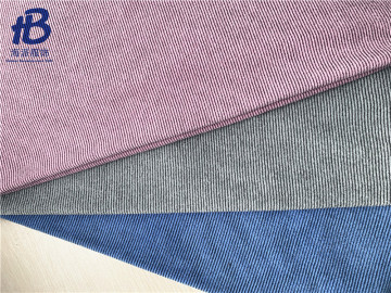 Yarn dyed 100% polyester knit jersey fabric