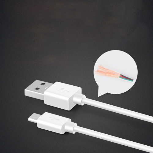1 м USB до USB -мобільного телефону кабель білого кольору