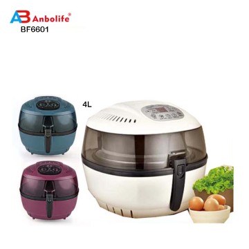 Anbo 5.2L 1400W double tanks table top stainless steel electric air deep fryer without oil low fat air deep fyer