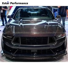 GT Style Carbon Fiber Hood Bonnet for Ford Mustang S650 GT Dark Horse 2024-2025
