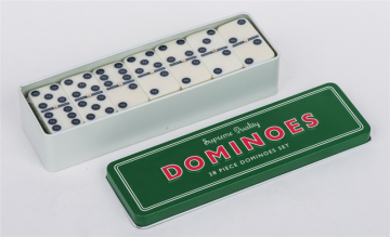 Plastic  Domino In Tin Box