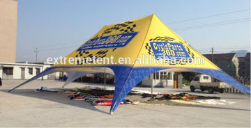 16m dye-sublimation printing double-peak star tent,star shade tent, star shaped tent