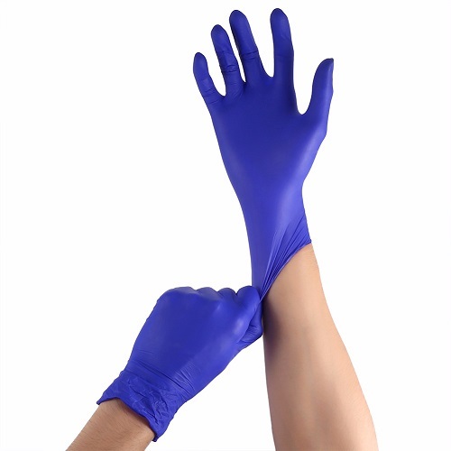 Guantes de nitrilo para examen médico