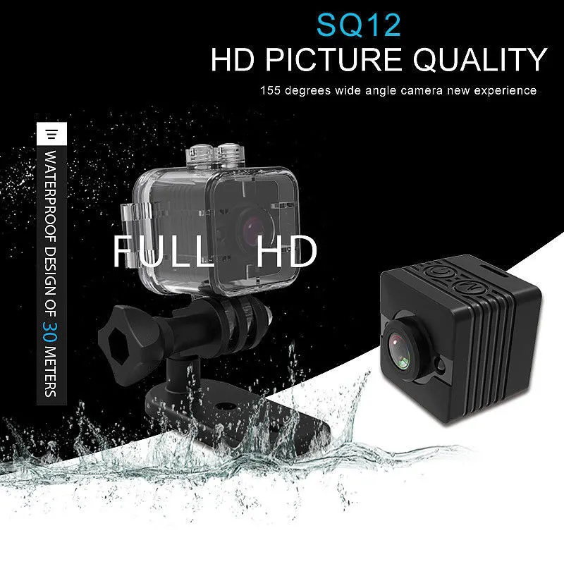 Sq12 Full HD 1080P Mini Car Hidden DV DVR Camera Dash Cam IR Night Vision
