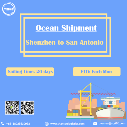 Meeresfracht von Shenzhen nach San Antonio US