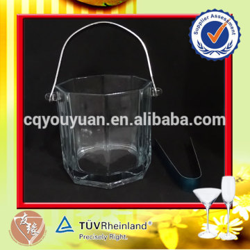 Custom made 900ml antique glass large ice buckets