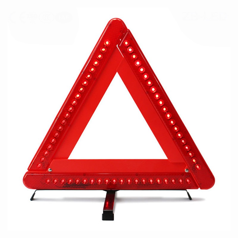 Led flashing traffic sign