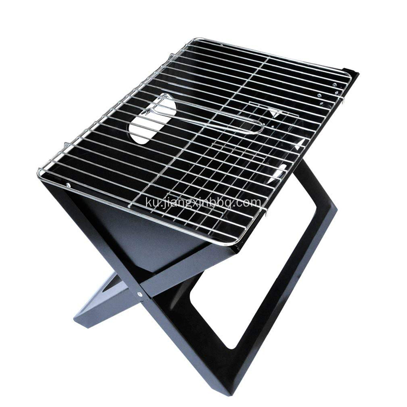 Foldable û portable note-notebook charcoal bbq x-grill