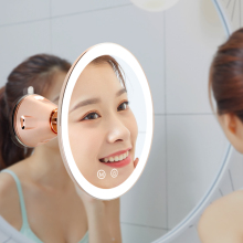 10x Magnifying Mirror With Suction Cups Vanity Lights