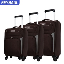 Logo printed luggage bags soft trolley luggage set travelling luggage bag