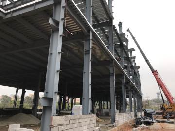 High quality quick build prefab metal building steel structure warehouse for workshop