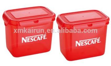 1200ml airtight plastic jar//plastic jar food/square jar