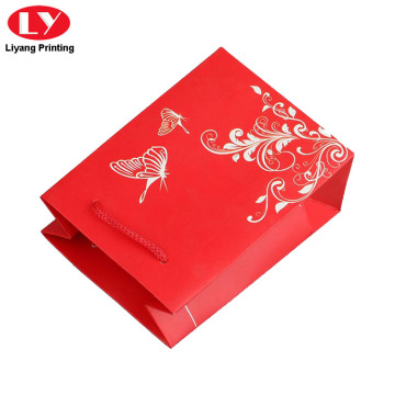 Customized Wedding Door Gift Paper Bag Red