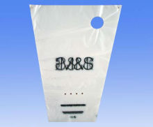 Printed Plastic Flower Bag with blocked header