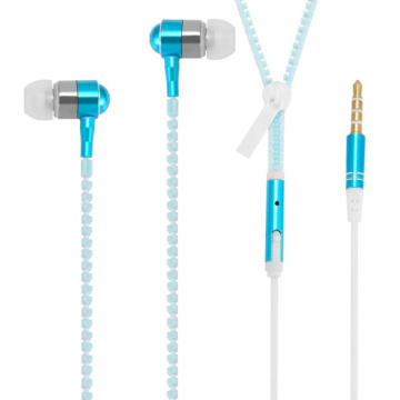 Hot Selling Mini Disposable Wired OEM Zipper Earphone