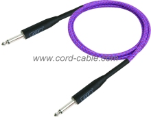 DBS Series Instrument Guitar Cable Jack to Jack Purple Braided
