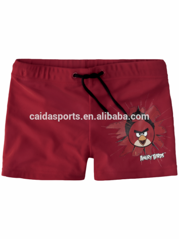 Boy natural red swim shorts beachwear