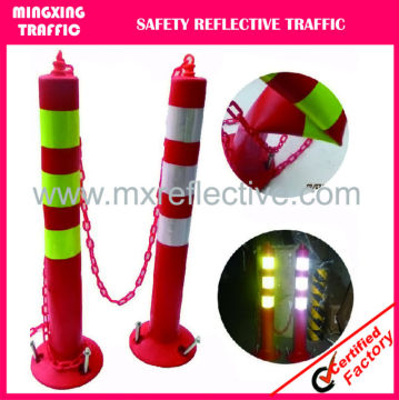 high vis reflective delineator post