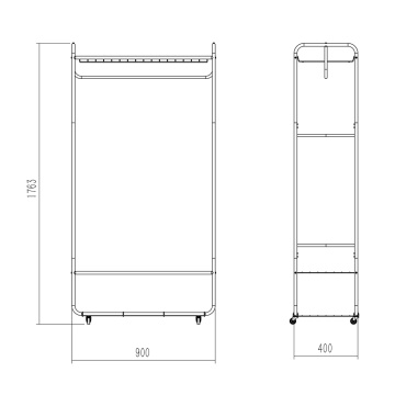 round clothing laundry room garment rack