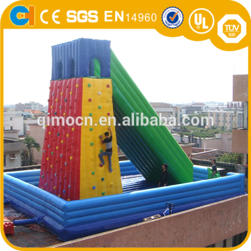 Customized 0.55mm pvc tarpaulin slide,Giant inflatable slide,Slide Type inflatable rock climbing slide