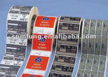OEM printing adhesive tags/ hang tags/sticker/ barcode label/ labels/ self-adhesive labels