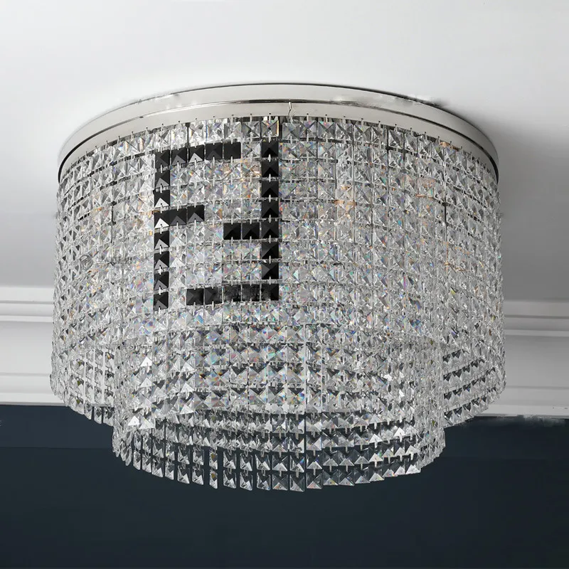 Elegant Modern Crystal LED Ceiling Light for Chic Interiors