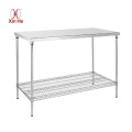 Stainless Steel Work Table With Wire Undershelf