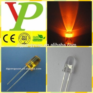 Factory price water clear amber 5mm led diode