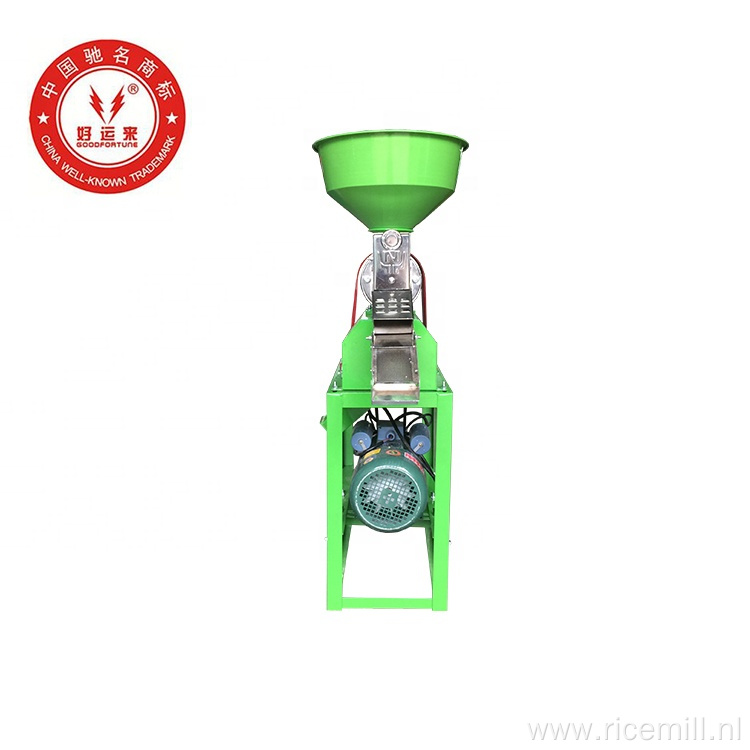 Mini auto electric motor rice milling machine