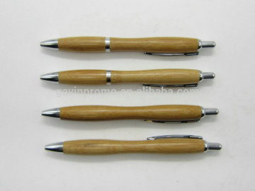 Curvy bamboo pen