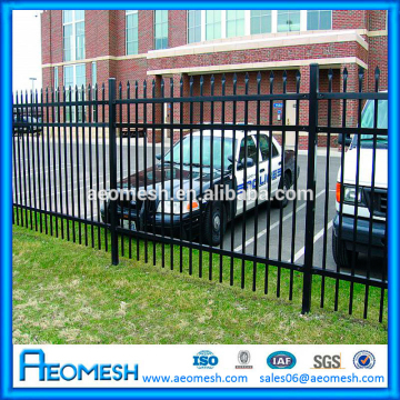 welded galvanized steel pipe picket fence