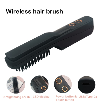 Cordless hair styling brush