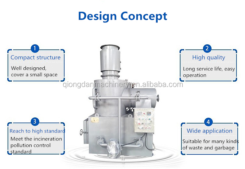 sanitary pad incinerator waste incinerator price small garbage incinerator