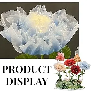 Enchanting Pink Peony Floral Decoration with Light for Events