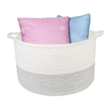 Home Storage Basket Multiunction Cotton Rope Laundry Baskets
