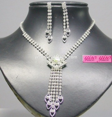 crystal native handmade bride dainty necklace