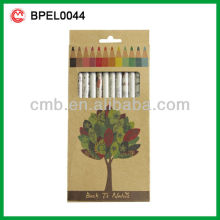 12PCS RECYCLED PAPER COLORED PENCIL BULK