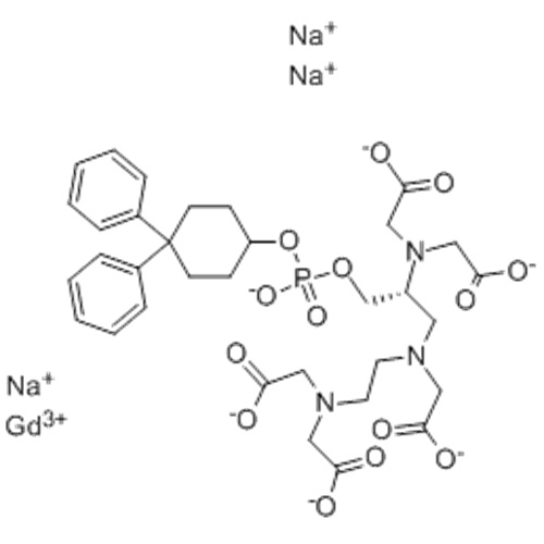 Gadolinate (3 -), [[(4R) -4- [бис [(карбокси-KO) метил] амино-кН] -6,9-бис [(карбокси-KO) метил] -1 - [(4,4 -дифенилциклогексил) окси] -1-гидрокси-2-окса-6,9-диаза-1-фосфаундекан-11-ойкислота-kN6, kN9, kO11] 1-оксидато (6 -)] -, натрия (1: 3) (57263738, S