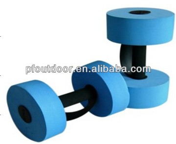 EVA water pool dumbbells swimming dumbbells aqua soft EVA foam floating barbell water foam barbells Dumbbell