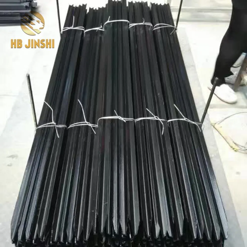 Black Painted Y Fence Post / Metal Fence Posts for Australia, New Zealand