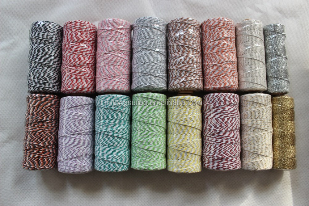12ply colorful baker twine for gift packing cooking party wedding decorating and DIY