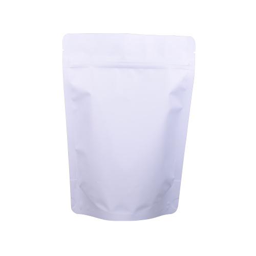 saco de embalagem ziplock de pvc branco fosco branco fosco