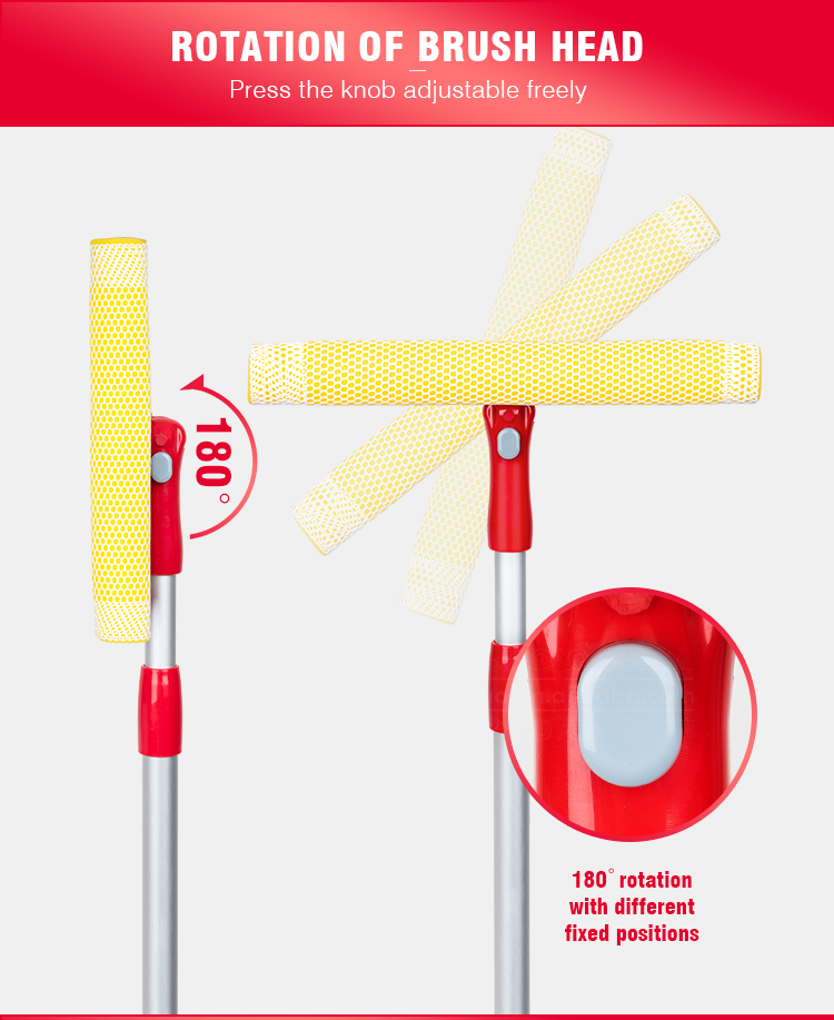 إسفنجة وممسحة ذات وظيفة مزدوجة dual function sponge and squeegee