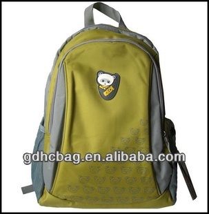 2014 Modern style Student's Colletion Level Bear Cartoon Oxford cloth Match Color School Bag