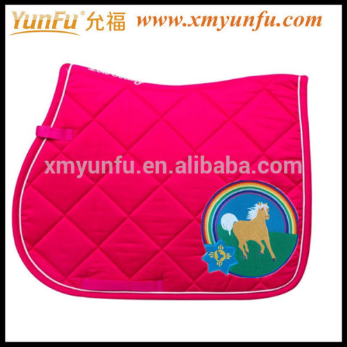 Red Horse velvet saddle pads