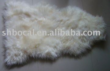 lambskin patchwork rug