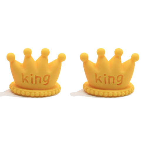 Cute Candy Color Resin Crown Miniature Children Resin Ring Making Accessory Hair Accessory