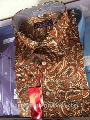 Indonesia Men Batik Shirts Long Sleeve Dress