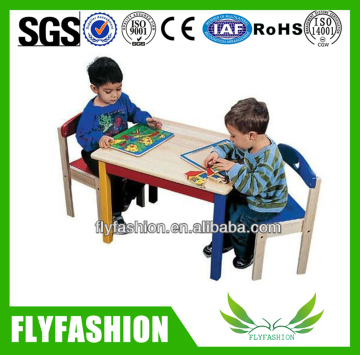 Wood children furniture kids study table child drawing table